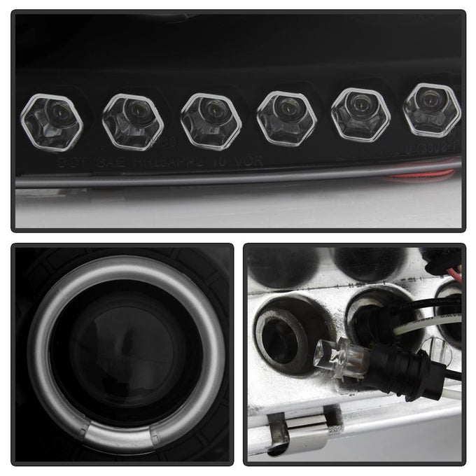 CCFL Halo Black 1PC Projector Headlights <br>97-03 Ford F-150 97-02 Ford Expedition