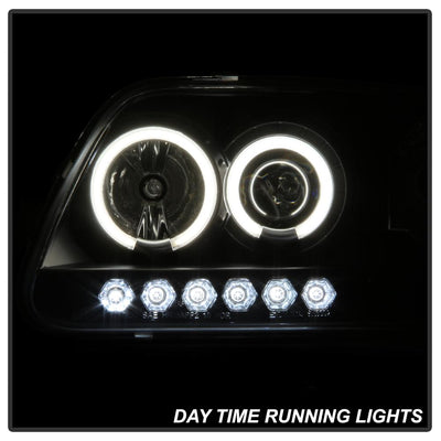 CCFL Halo Black 1PC Projector Headlights <br>97-03 Ford F-150 97-02 Ford Expedition