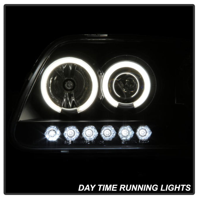 CCFL Halo Black 1PC Projector Headlights <br>97-03 Ford F-150 97-02 Ford Expedition