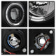 Version 2 Black LED Halo 1PC Projector Headlights <br>99-04 Ford F-250 Super Duty 00-04 Ford Excursion