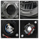 Version 2 Smoke LED Halo 1PC Projector Headlights <br>99-04 Ford F-250 Super Duty 00-04 Ford Excursion