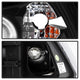 LED Halo Black Projector Headlights <br>99-04 Ford Mustang