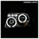 LED Halo Chrome 1PC Projector Headlights <br>01-11 Ford Ranger