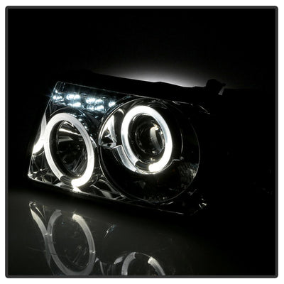 LED Halo Smoke 1PC Projector Headlights <br>01-11 Ford Ranger