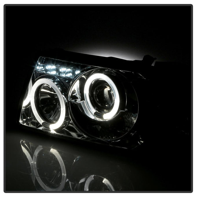 LED Halo Smoke 1PC Projector Headlights <br>01-11 Ford Ranger
