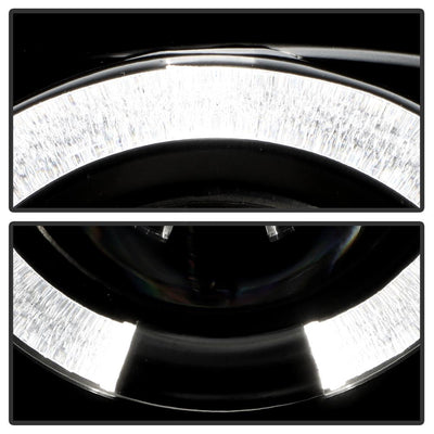 LED Halo Black Projector Headlights <br>98-00 Ford Ranger