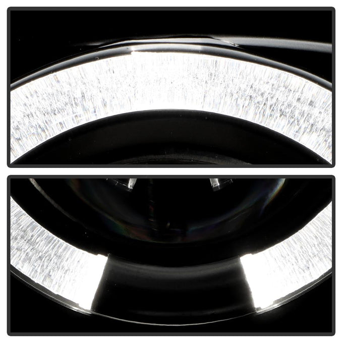 LED Halo Black Projector Headlights <br>98-00 Ford Ranger