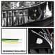LED Halo Black Projector Headlights <br>05-07 Ford F350-F550 Super Duty
