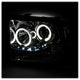 LED Halo Chrome Projector Headlights <br>05-07 Ford F350-F550 Super Duty