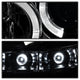 LED Halo Smoke Projector Headlights <br>05-07 Ford F350-F550 Super Duty