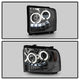 LED Halo Smoke Projector Headlights <br>05-07 Ford F350-F550 Super Duty