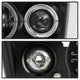 LED Halo Black Projector Headlights <br>08-10 Ford F-250 F-350 F-450 Super Duty