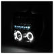 LED Halo Black Projector Headlights <br>08-10 Ford F-250 F-350 F-450 Super Duty