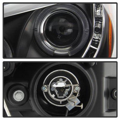 LED Halo Black Projector Headlights <br>08-12 Honda Accord 10-11 Honda Accord Crosstour