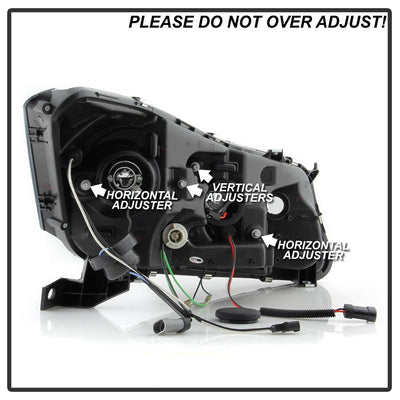 LED Halo Black Projector Headlights <br>08-12 Honda Accord 10-11 Honda Accord Crosstour