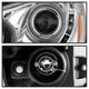 LED Halo Chrome Projector Headlights <br>08-12 Honda Accord 10-11 Honda Accord Crosstour
