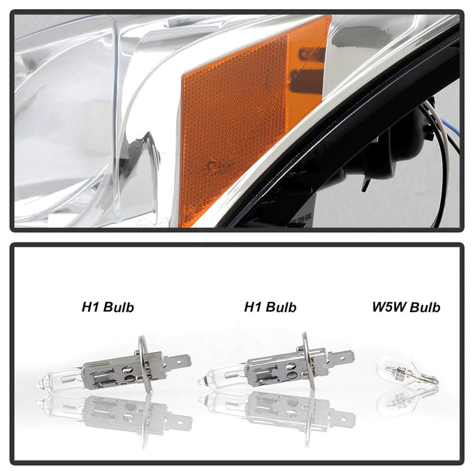 LED Halo Chrome Projector Headlights <br>08-12 Honda Accord 10-11 Honda Accord Crosstour