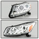 LED Halo Chrome Projector Headlights <br>08-12 Honda Accord 10-11 Honda Accord Crosstour