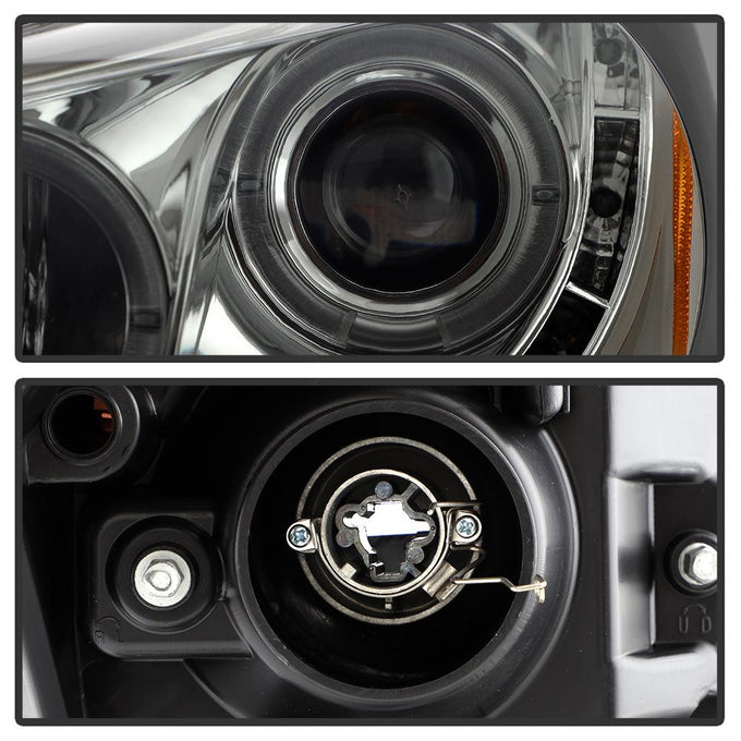 LED Halo Smoke Projector Headlights <br>08-12 Honda Accord 10-11 Honda Accord Crosstour