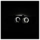 LED Halo Black Amber Reflector Projector Headlights <br>94-97 Honda Accord