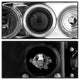 LED Halo Chrome Amber Reflector Projector Headlights <br>98-02 Honda Accord