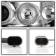 LED Halo Chrome Amber Reflector Projector Headlights <br>98-02 Honda Accord