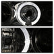 LED Halo Chrome Amber Reflector Projector Headlights <br>98-02 Honda Accord