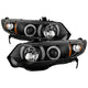 LED Halo Black Projector Headlights <br>06-08 Honda Civic
