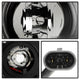 LED Halo Black Projector Headlights <br>06-08 Honda Civic