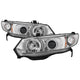 LED Halo Chrome Projector Headlights <br>06-08 Honda Civic