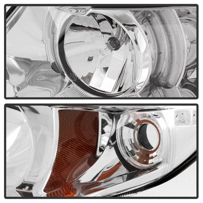 LED Halo Chrome Projector Headlights <br>06-08 Honda Civic