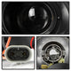LED Halo Black Projector Headlights <br>90-91 Honda Civic CRX