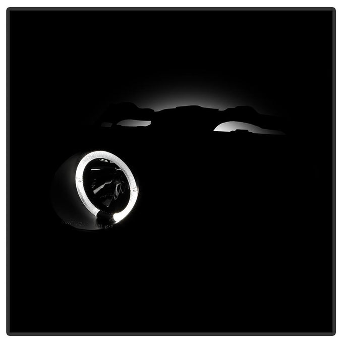 LED Halo Black Projector Headlights <br>90-91 Honda Civic CRX