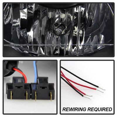 LED Halo Black Projector Headlights <br>97-01 Honda Prelude