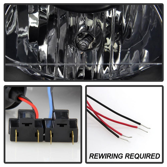 LED Halo Black Projector Headlights <br>97-01 Honda Prelude