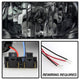 LED Halo Smoke Projector Headlights <br>97-01 Honda Prelude