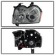 LED Halo Smoke Projector Headlights <br>05-07 Jeep Grand Cherokee