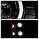 LED Halo Black Projector Headlights <br>99-04 Jeep Grand Cherokee