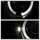 LED Halo Black Projector Headlights <br>98-02 Mercedes-Benz CLK320, 430, 55AMG