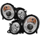LED Halo Chrome Projector Headlights <br>98-02 Mercedes-Benz CLK320, 430, 55AMG