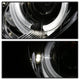 LED Halo Chrome Projector Headlights <br>98-02 Mercedes-Benz CLK320, 430, 55AMG
