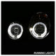 LED Halo Chrome Projector Headlights <br>98-02 Mercedes-Benz CLK320, 430, 55AMG