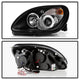 LED Halo Black Projector Headlights <br>98-04 Mercedes-Benz SLK230, SLK32 AMG, SLK320