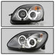 LED Halo Black Projector Headlights <br>98-04 Mercedes-Benz SLK230, SLK32 AMG, SLK320