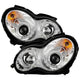 LED Halo Chrome Projector Headlights <br>02-05 Mercedes-Benz C230 01-05 C240 C320 02-04 C32 AMG
