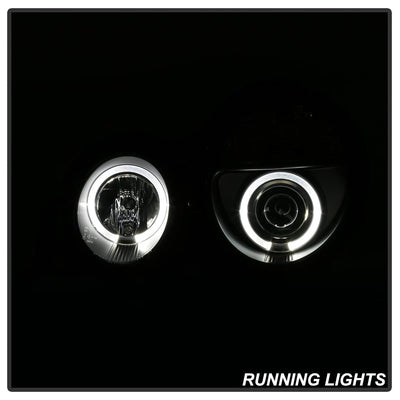LED Halo Black Projector Headlights <br>95-99 Mercedes-Benz E300 E320 1995,97-99 E420