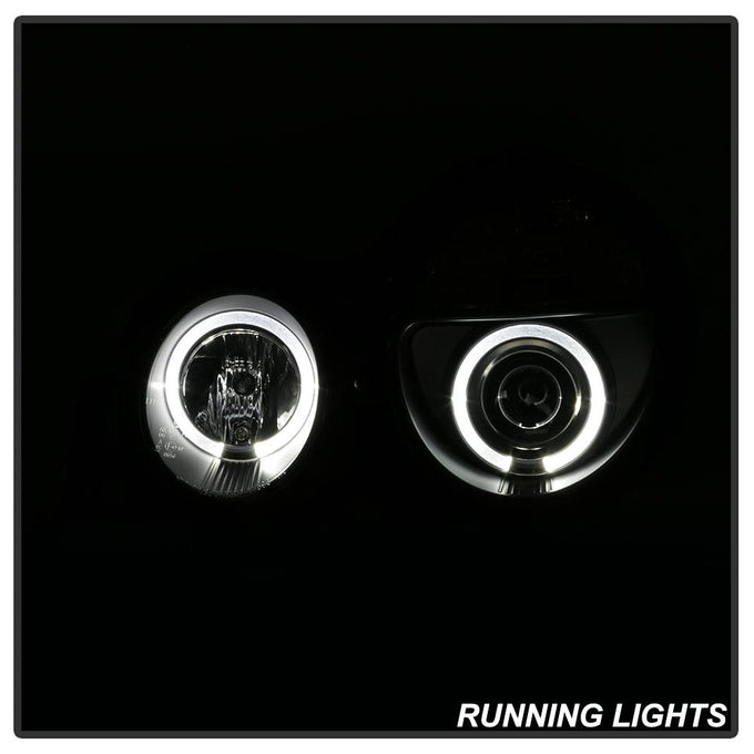 LED Halo Black Projector Headlights <br>95-99 Mercedes-Benz E300 E320 1995,97-99 E420