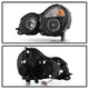 LED Halo Black Projector Headlights <br>00-02 Mercedes-Benz E320 E430 E55 AMG 2002 E500