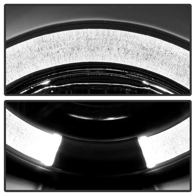 LED Halo Black Projector Headlights <br>00-02 Mercedes-Benz E320 E430 E55 AMG 2002 E500