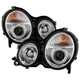 LED Halo Chrome Projector Headlights <br>00-02 Mercedes-Benz E320 E430 E55 AMG 2002 E500